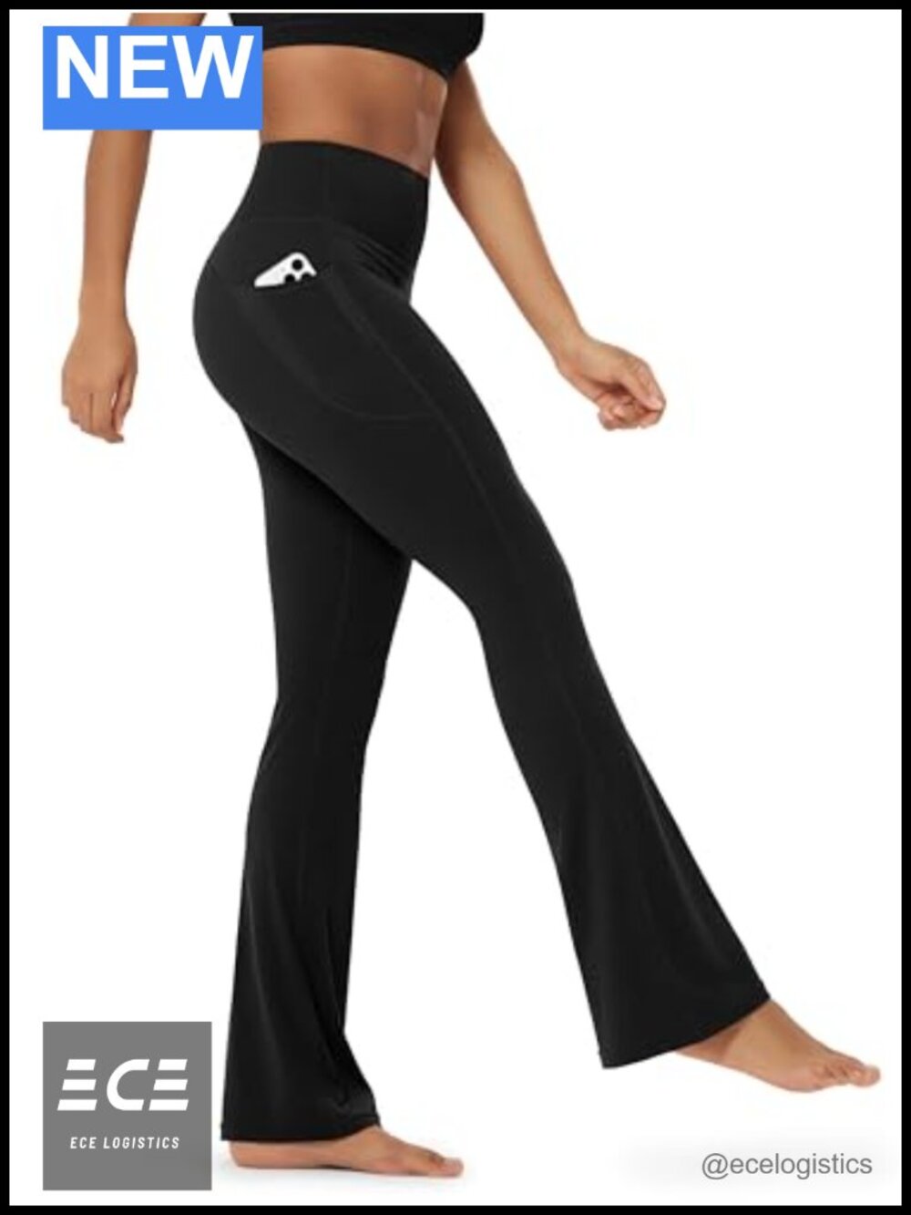 High Waist Flare Leggings with Pockets Wide Leg Bootcut Yoga Pants